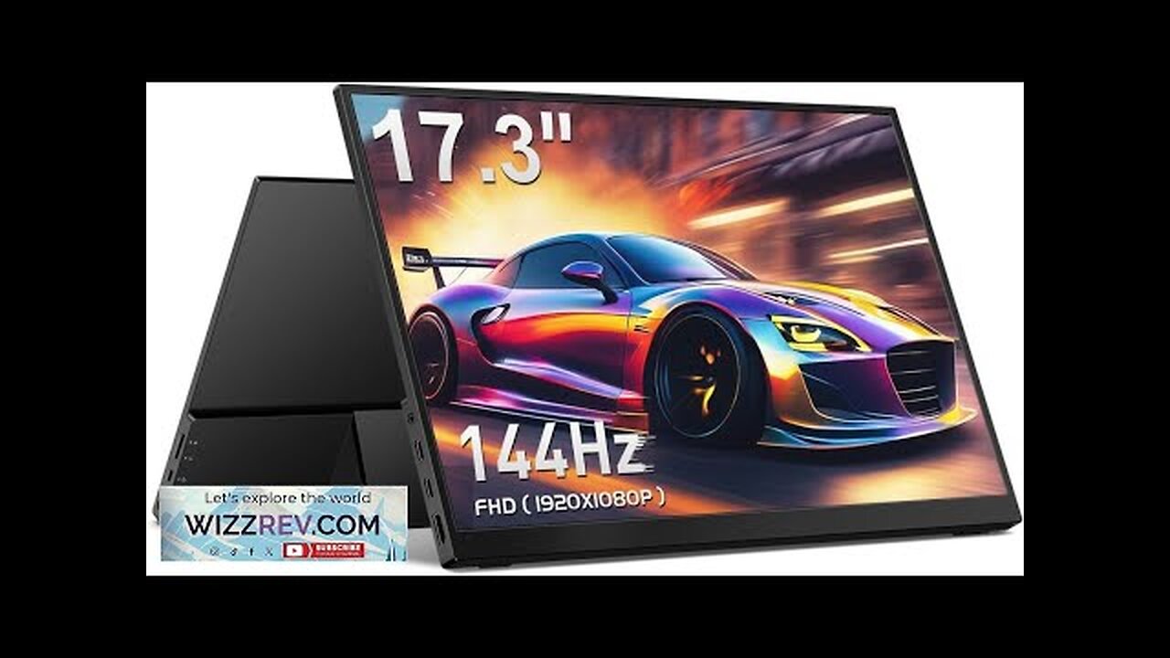 Portable Monitor 17.3" 144Hz FHD 100% sRGB HDR Portable Gaming Monitor Travel Review