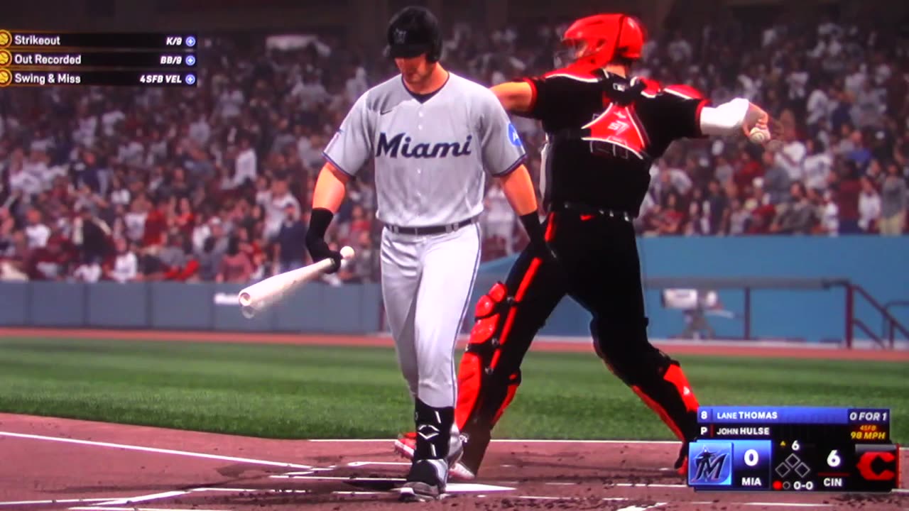 MLB The Show: Cincinnati Reds vs Miami Marlins (S6 G160)