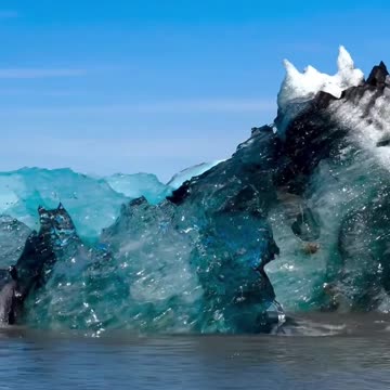Watch an Iceberg Flip in the Glacier Lagoon 🤩🤗