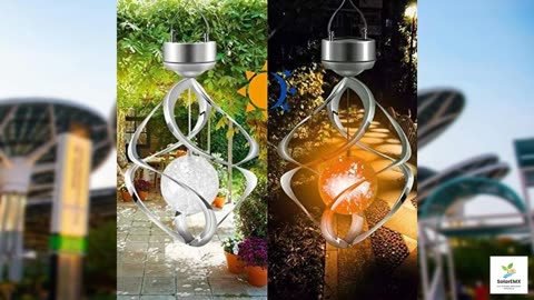 Solar Lights Outdoor Yard Decorations Wind Chimes Lights