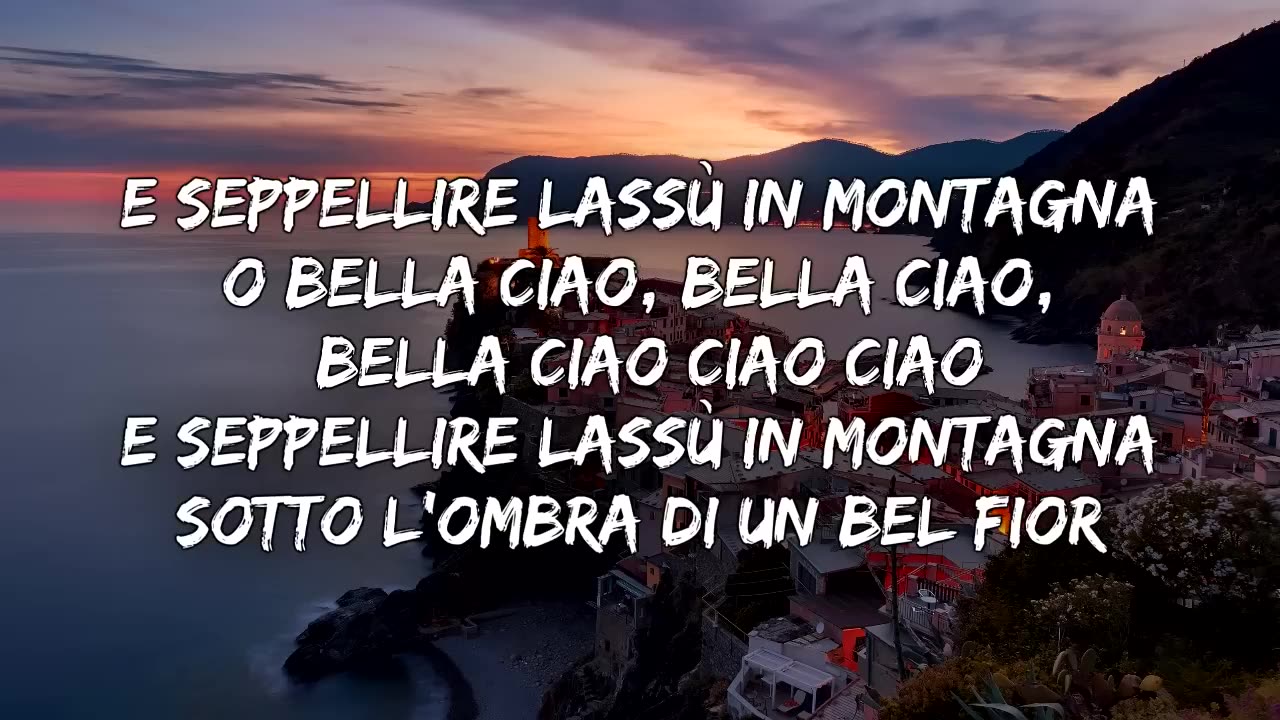 Le casa de papel-bella ciao (lyrics) (money heist)