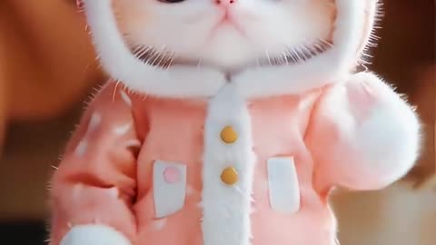 Cute Baby Cat Dancing 🥰 #cute #cat #midjourney #funny #baby