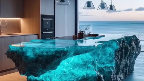 These mineral crystal kitchen islands look absolutely epic!