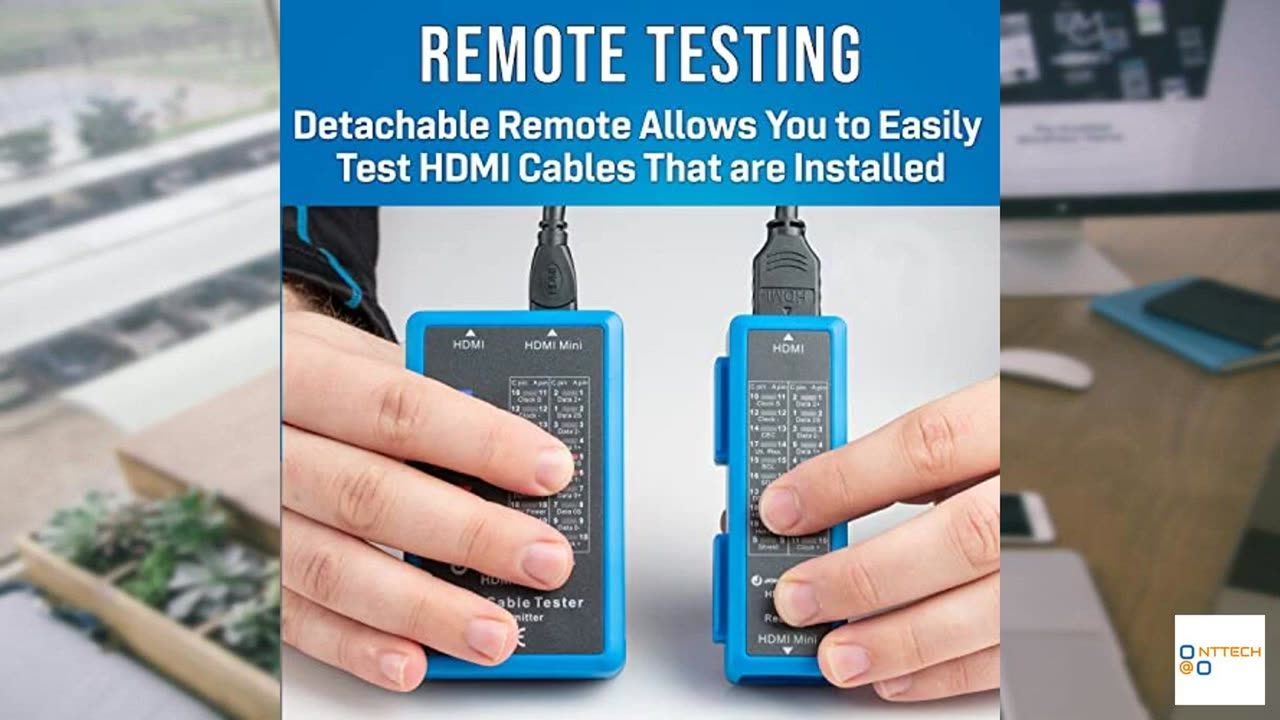 Jonard Tools HDMI-100 HDMI Cable Tester for HDMI and Mini HDMI Cables, Black
