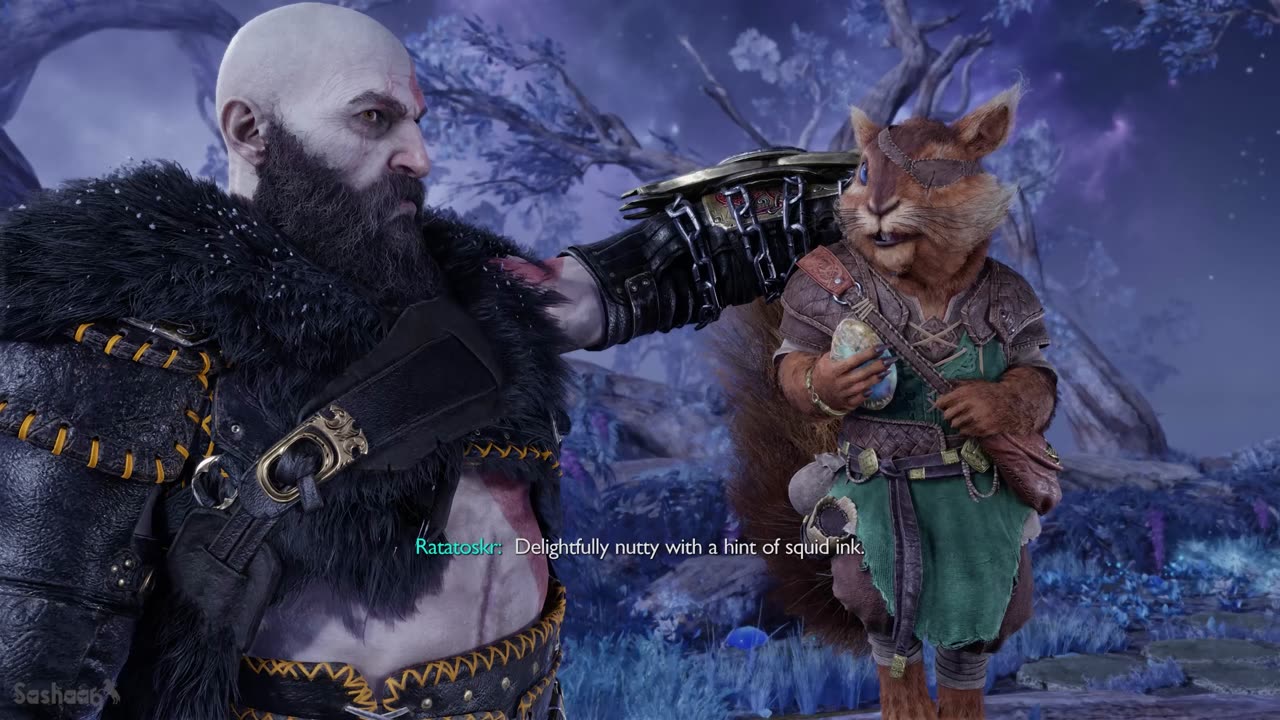 God of War Ragnarök Kratos Meets The Squirrel