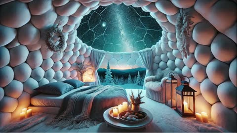 Winter Igloo Ambience | ASMR for Calm, Relaxation, Sleep & Study