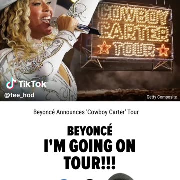 Beyonce' Is Going Back On Tour!