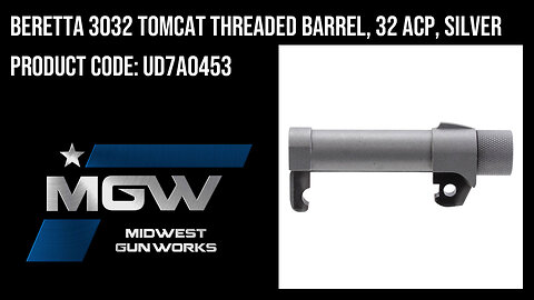 Beretta 3032 Tomcat Threaded Barrel, 32 ACP, Silver - UD7A0453