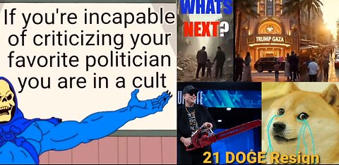 Insane Trump GAZA Video, 21 DOGE Resign, Massie No Vote On Budget, Tiffany Henyard Loses