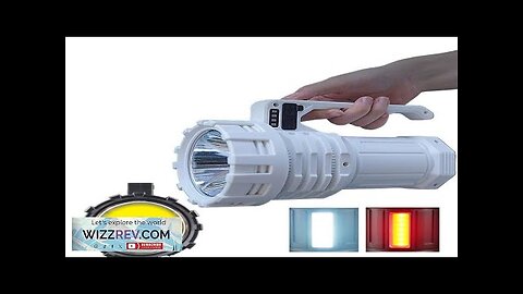 LED Brightest Power Charger Rechargeable Built-in Batter Flashlight Search high Light Review