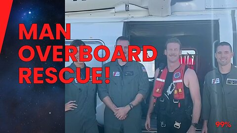 COAST GUARD SPOTS SOMETHING! Man Found ALIVE After Falling Overboard! (Miracle Rescue)