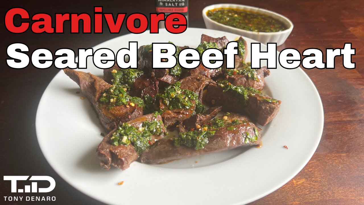 Beef Heart with Chimichurri - Delicious Carnivore / Keto Recipe