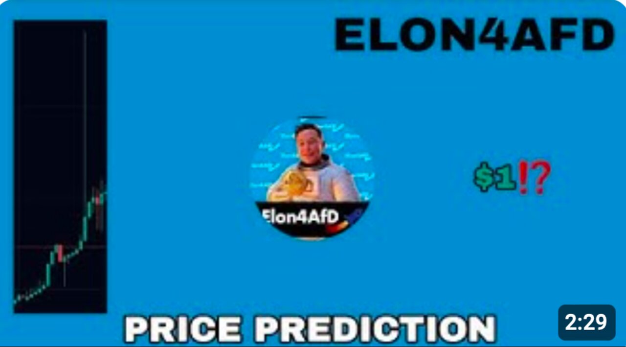 ELON4AFD COIN TO THE MOON‼️ ELON FOR AFD PRICE PREDICTION 1 IS REAL⁉️