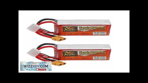 2Pcs ZOP POWER 14.8V 1500mAH 100C 4S Lipo Battery With XT60 Plug Review