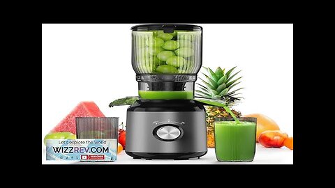 Cold Press Juicer Juicer Machines with 5.3" Wide Feed Chute Masticating Juicer Review