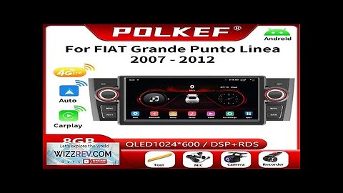 For Fiat Grande Punto Linea 2007-2012 Autoradio Android 13 Car Radio Multimedia Review