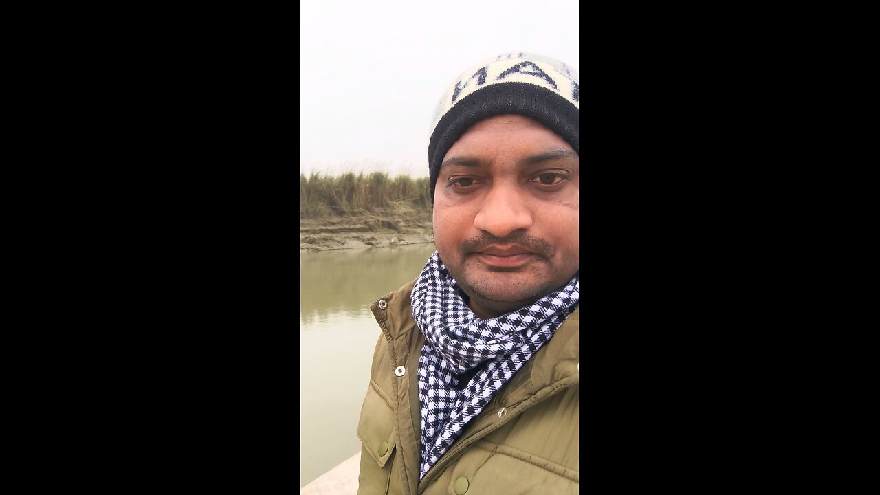 First Vlog, Create make and share the view of budhi Gandak River in Nepal side aboard.