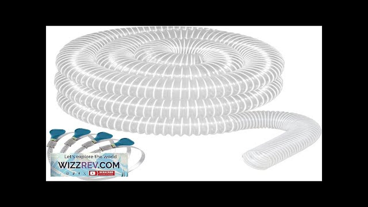 2 1/2" x 20' Heavy PVC Dust Collection Hose Flexible Clear PVC Review