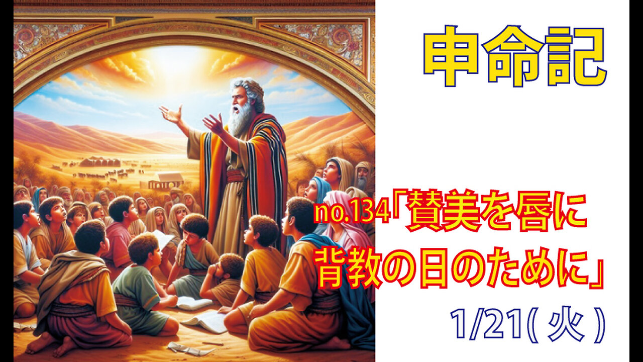 「背教の日のために」(申31.16-22)みことば福音教会2025.1.21(火)