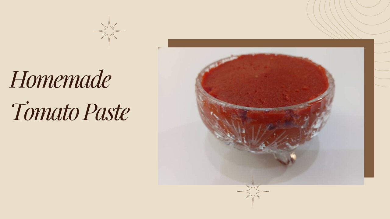 homemade tomato paste