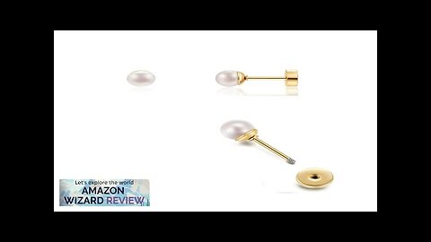 14K Gold Screw Back Pearl Stud Earrings for WomenFlat Back Pearl Cartilage Review