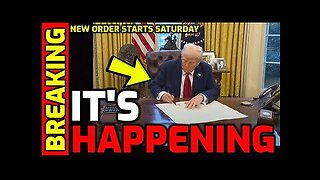 JUST NOW - NEW Executive Order goes into effect Saturday - Prepare for BIG Changes