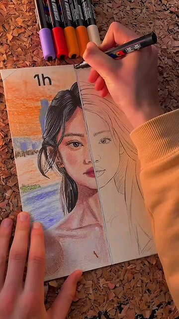 Tutorial of Drawing step by step ✍️