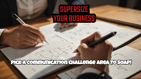 Brainstorm One Communication Challenge Area To SOAP And Supersize Your Business!