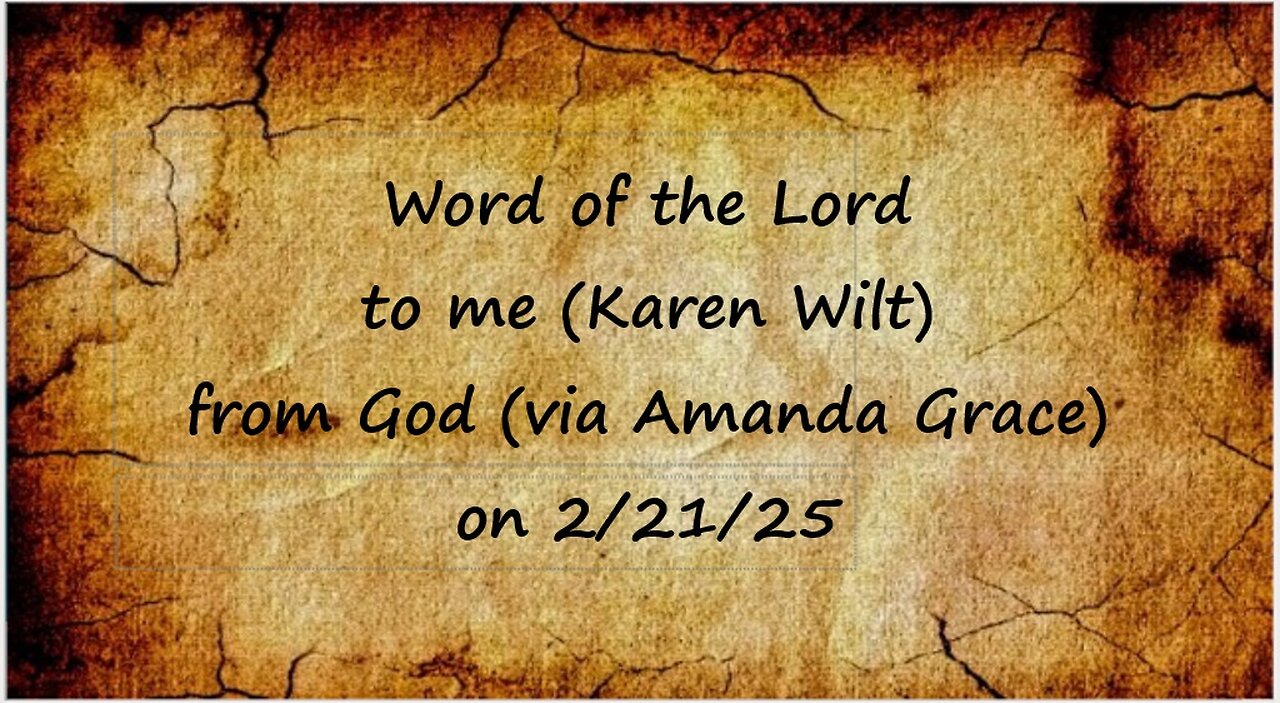 Word of the Lord from Amanda Grace