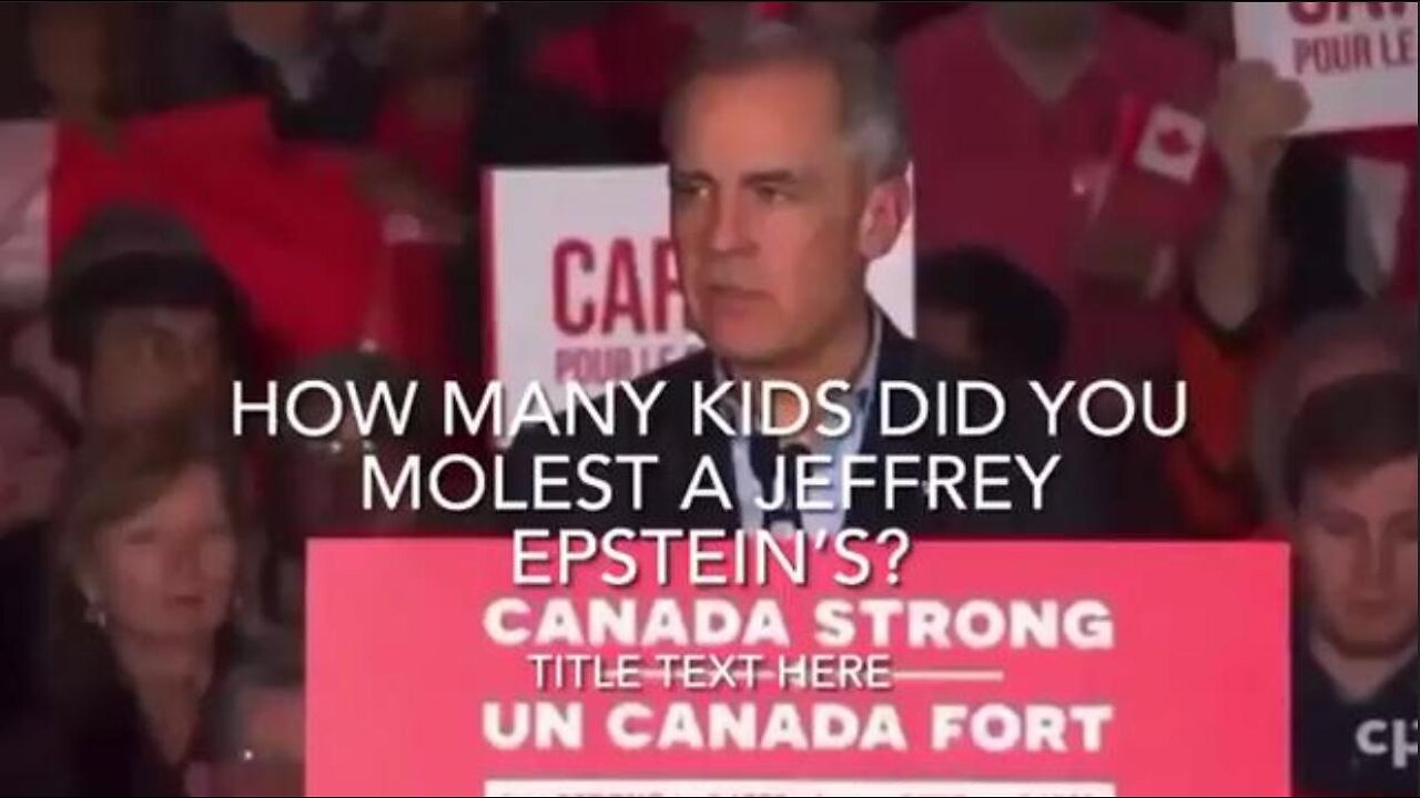 Mark Carney Asked About Raping Children on Epstein's Island: He starts "strange, trance-like chants" (Some described as a Satanic mantra)