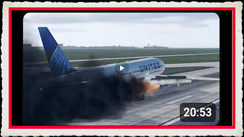 AIRPLANE GATE! ANOTHER PLANE CATCHES FIRE ON THE RUNWAY AS THE AIRLINE PSYOPS CONTINUE!