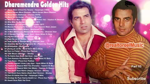 Dharmendra's Evergreen Bollywood Melodies | A Musical Tribute Part 3