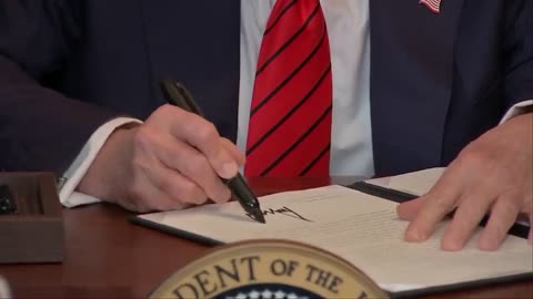 BREAKING: Trump signs an executive order keeping men OUT of women's sports.