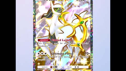 Arceus Ex Cool Art Card Preview