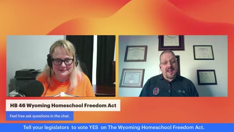 Dr. Douglas Pietersma - Wyoming Homeschool Freedom Act (Historic Legislation)