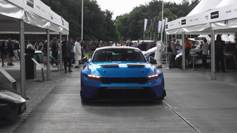 GoodWood Ford Mustang GTD IMSA 2024 on track, Pure Sound,V8 Engine,HP800+,Burnouts,Supercharge