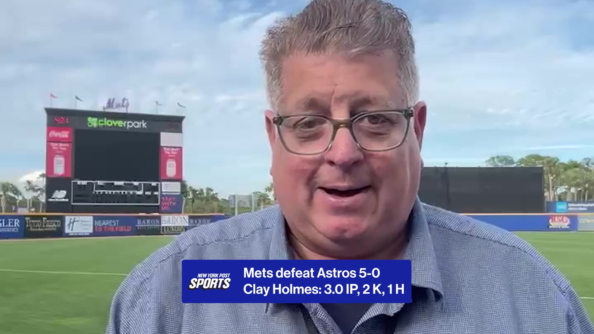 Ronny Mauricio at 80% as Mets believe he'll appear in Spring Training games before camp is over & Clay Holmes shines again