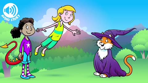 A wizard cat in the fairy land