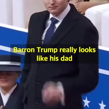 Barron Trump really looks like his dad