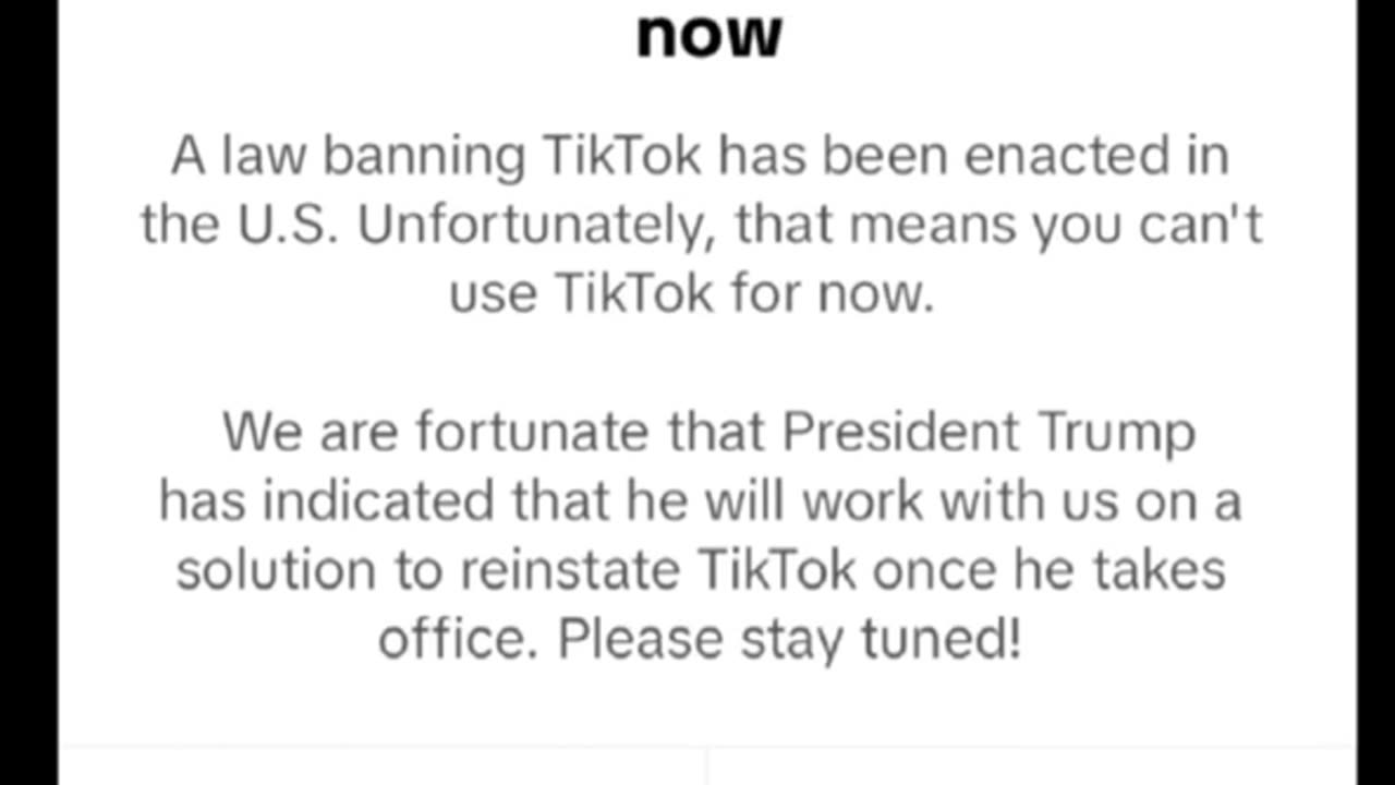 TikTok officially goes offline in the US.