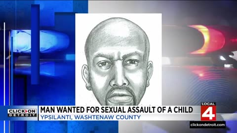 Black man wanted for sexual assault of a child in Ypsilanti