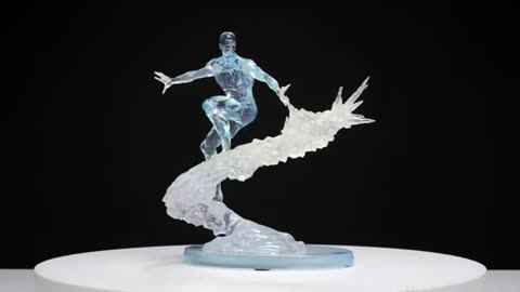 THIS MAN LOOKS LIKE AN ICE CUBE!!! Diamond Select Ice Man Statue!