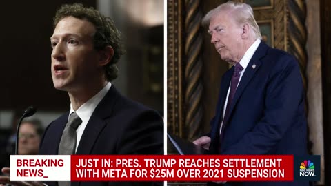 Trump reaches settlement with Meta for $25 million over 2021 suspension