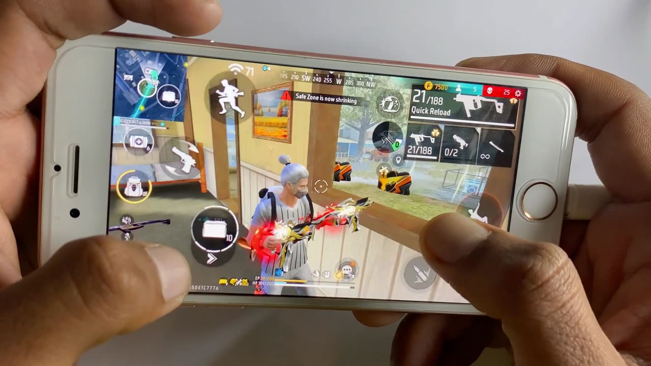 30kill Iphone 6 Free Fire 2025 test settings revel HUD+DPI+ MACRO 32gb handcam Gameplay🔥_2