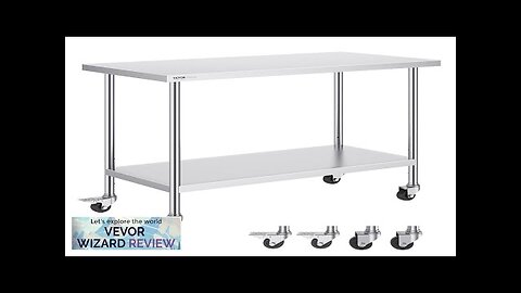 VEVOR Stainless Steel Work Table 24 x 48 x 38 Inch Review