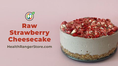 Raw Strawberry Cheesecake