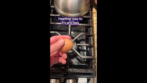 Healthier way to Fry an egg