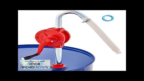 VEVOR Drum Pump 5 GPM Flow Rotary Barrel Pump Hand Crank Fits Review