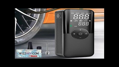 CARSUN Rechargeable Air Pump Tire Inflator Portable Compressor Digital Cordless Car Tyre Review