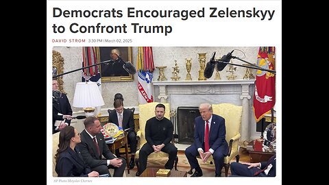 US Warmongers Encouraged Zelensky to Confront Trump - 3/4/2025